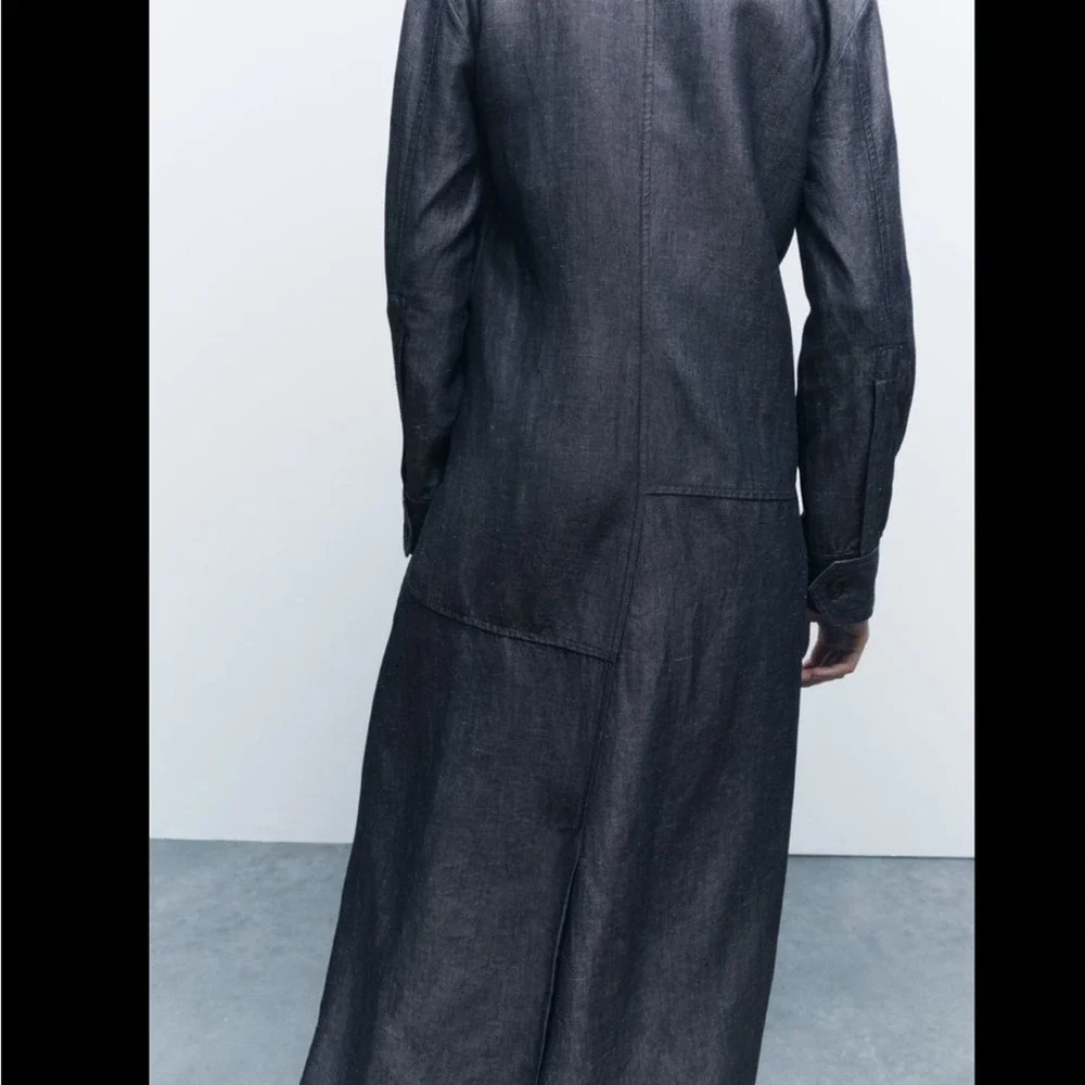 ZARA LINEN BLEND SHIRT DRESS ZW COLLECTION - SIZE XS and S - BRAND NEW WITH TAG - Picture 13 of 13